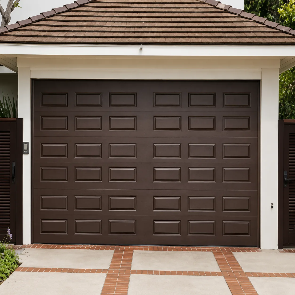 Grey steel single-leaf fire-rated door for stairwells and equipment rooms
